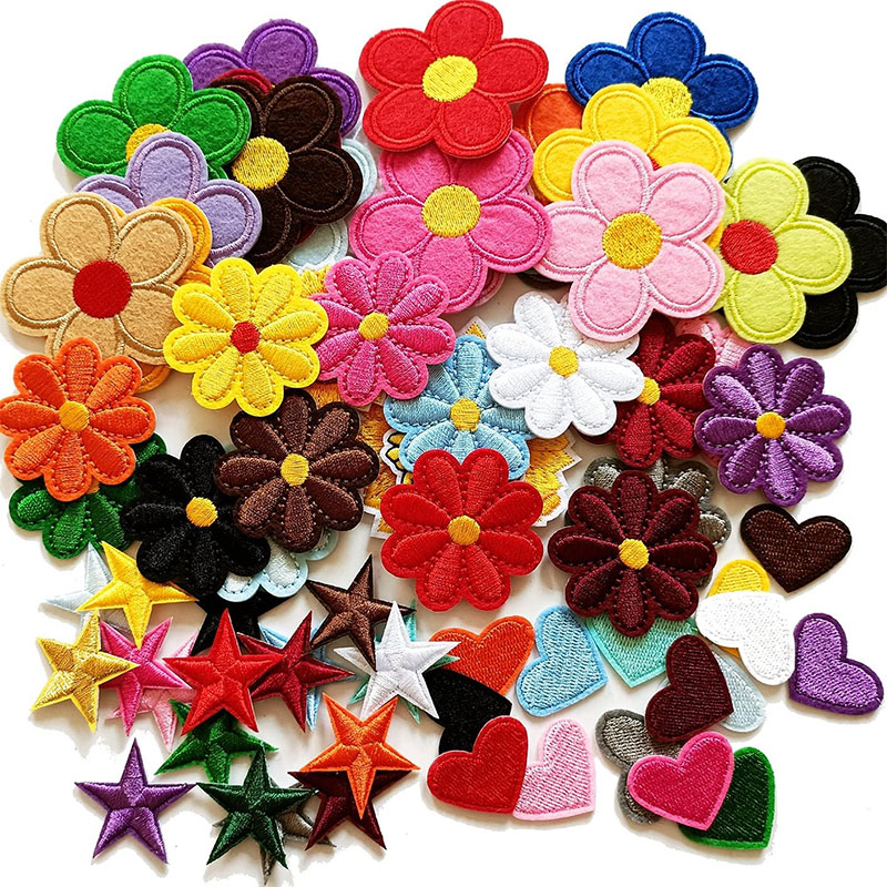 Embroidery Daisy Flower - 2-10 шт., нашивки с цветочной утюгом,