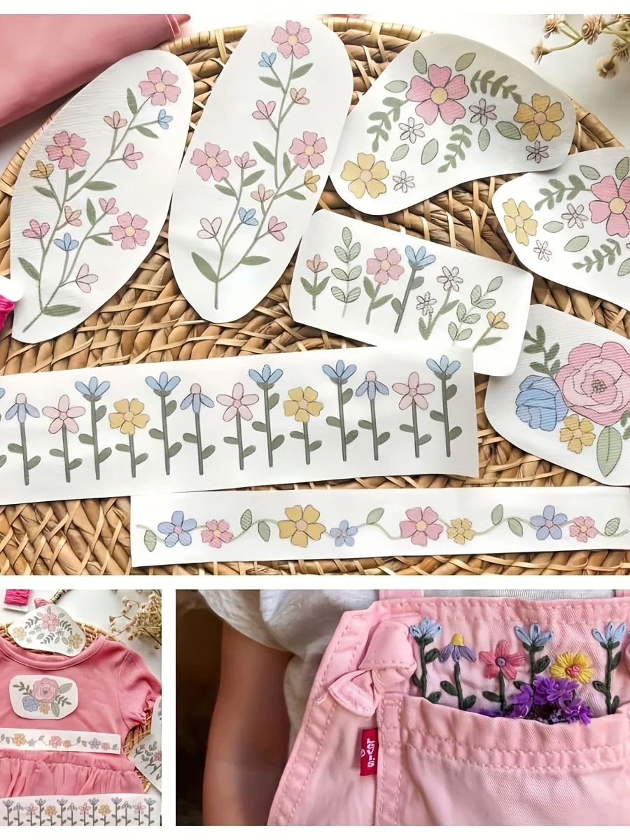 Embroidery Web - 1 комплект из 8 шт. красочной