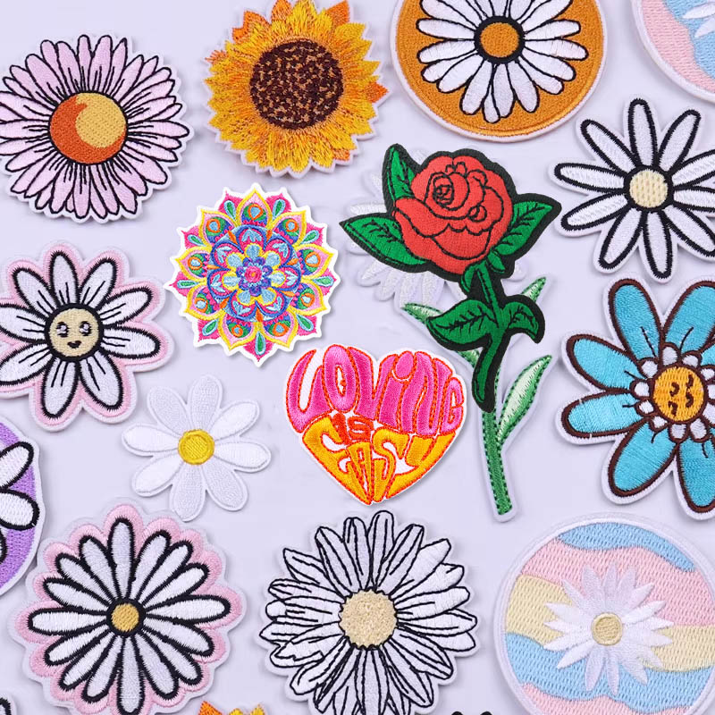 Embroidery Daisy Flower - Патчи с маленькой маргариткой, патчи с