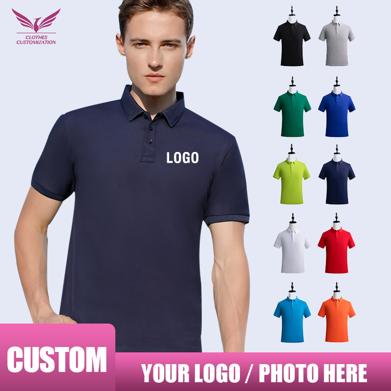 Embroidery Cotton Shirt - Поло-рубашка с индивидуальным дизайном, футболка с