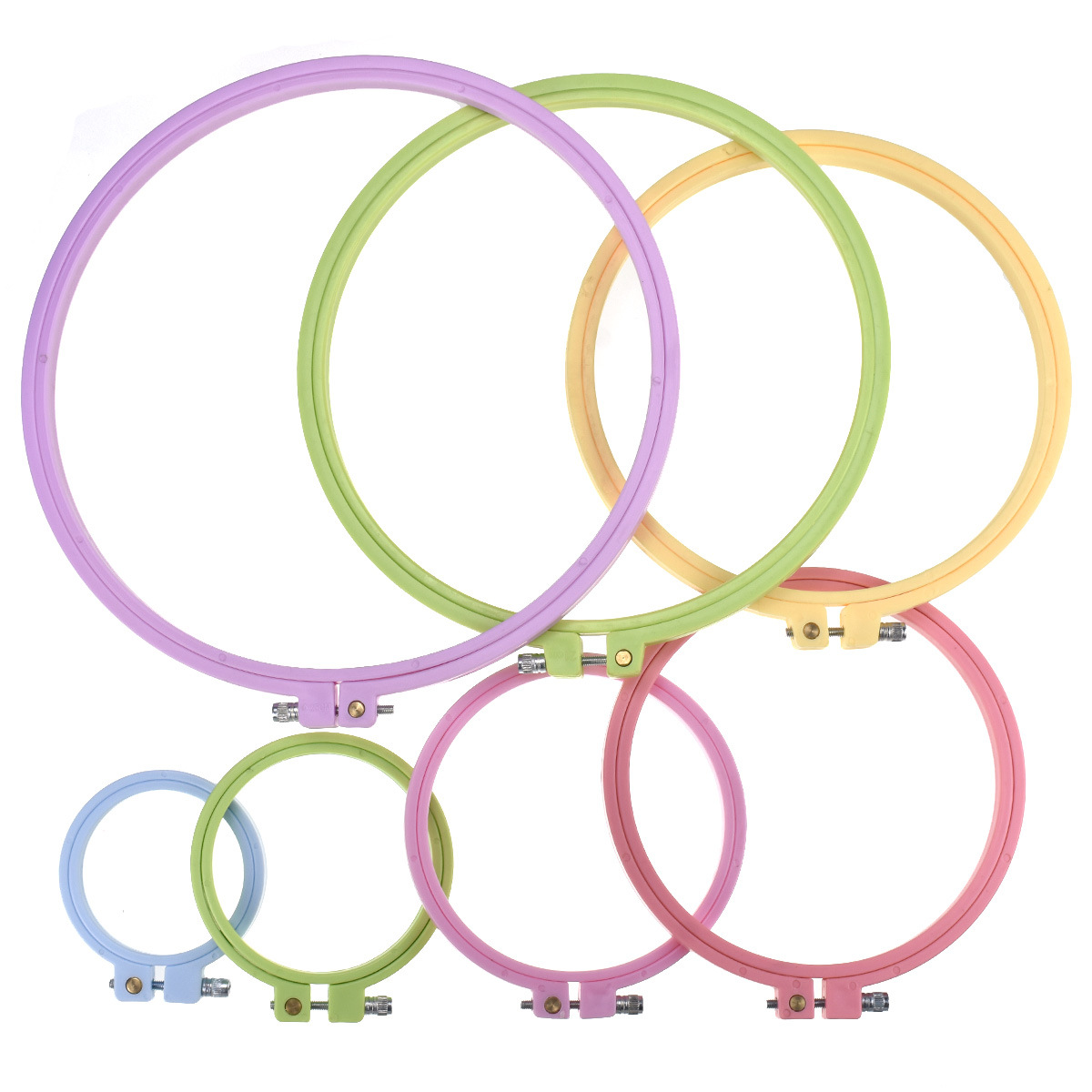 Embroidery Hoop Plastic - Круглые пластиковые пяльцы для вышивания крестиком,
