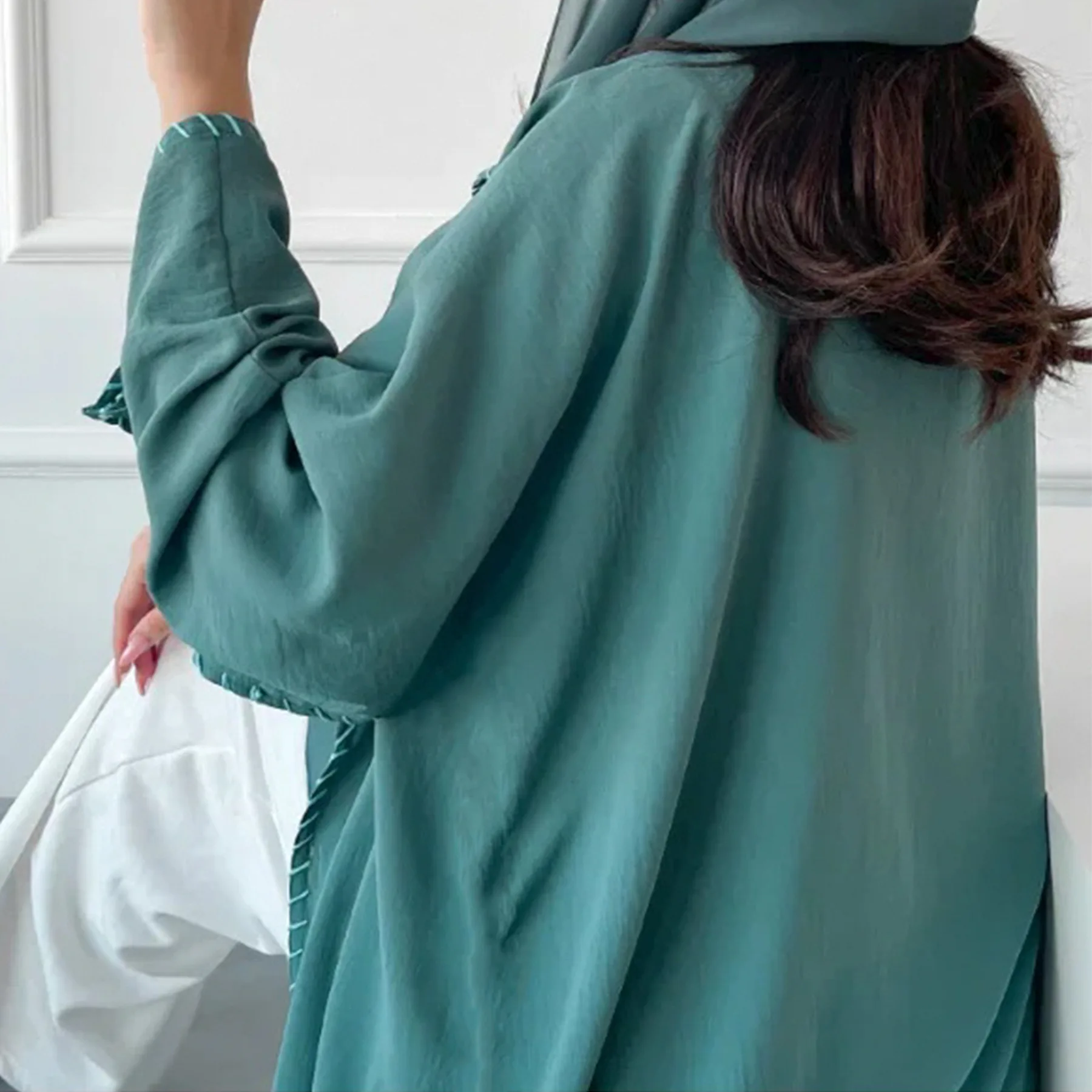 Embroidery Kebaya - Марокканское кимоно, открытые абайи, роскошный Дубайский
