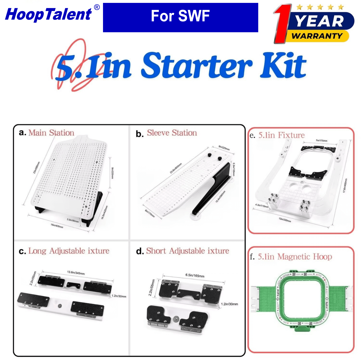 Embroidery Uk - Стартовый комплект HoopTalent Hooping Station для