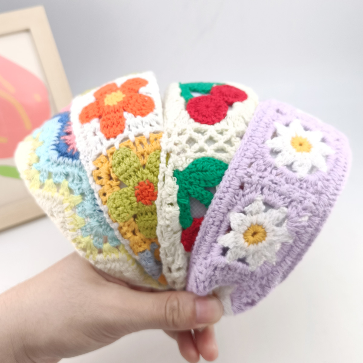 Embroidery Hoop Plastic - Обручи для волос с милой цветочной