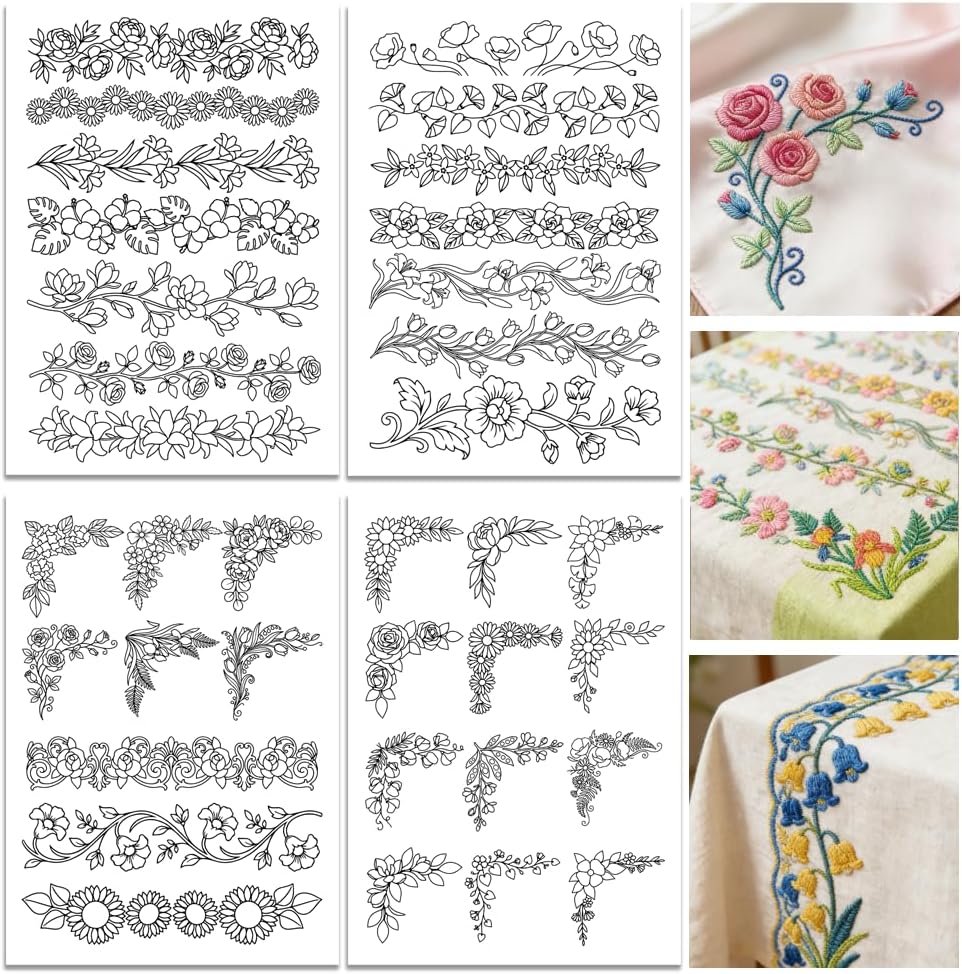 Embroidery Web - Предварительно напечатанная бумага для вышивки с