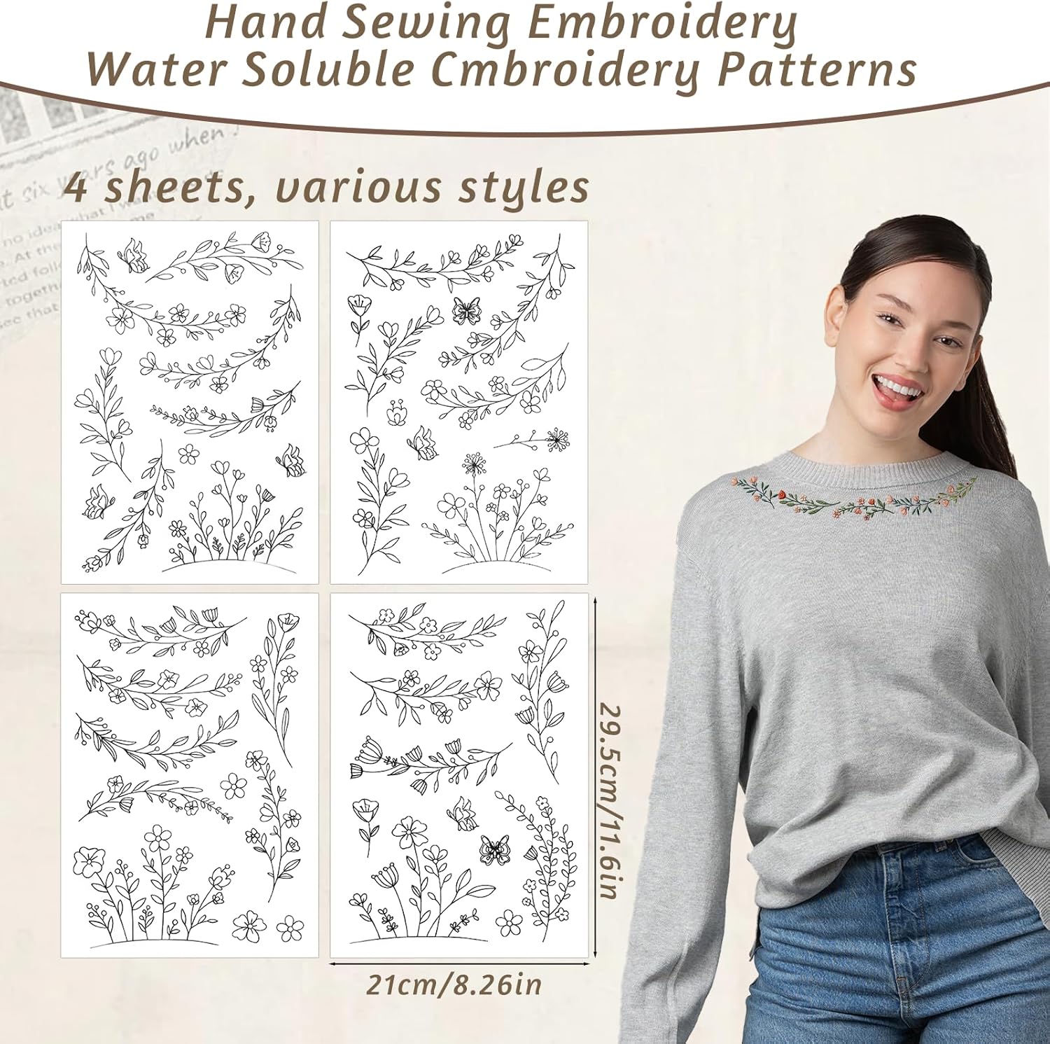 Бумага для вышивки, растворима – обзор и цена Embroidery Daisy