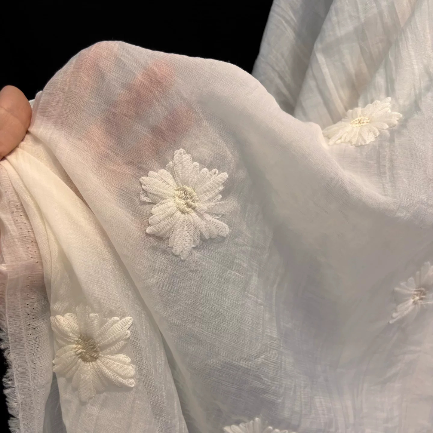 1 ярд шифоновой ткани с микроп – обзор и цена Embroidery Daisy