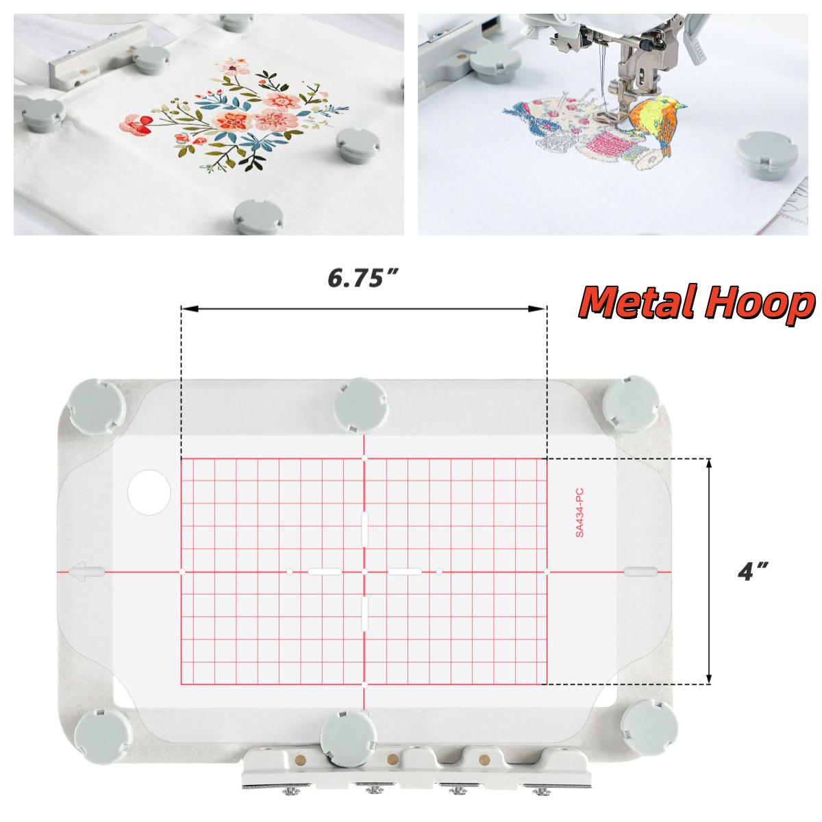Магнитный металлический пяльце – обзор и цена Embroidery Hoop Plastic