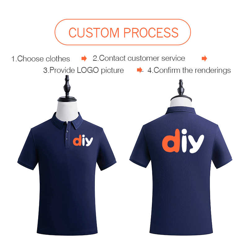 Поло-рубашка с индивидуальным  – обзор и цена Embroidery Cotton Shirt