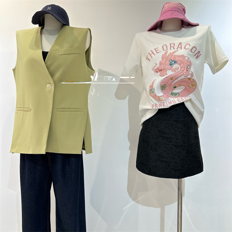 Новая женская футболка в китай – обзор и цена Embroidery Cotton Shirt