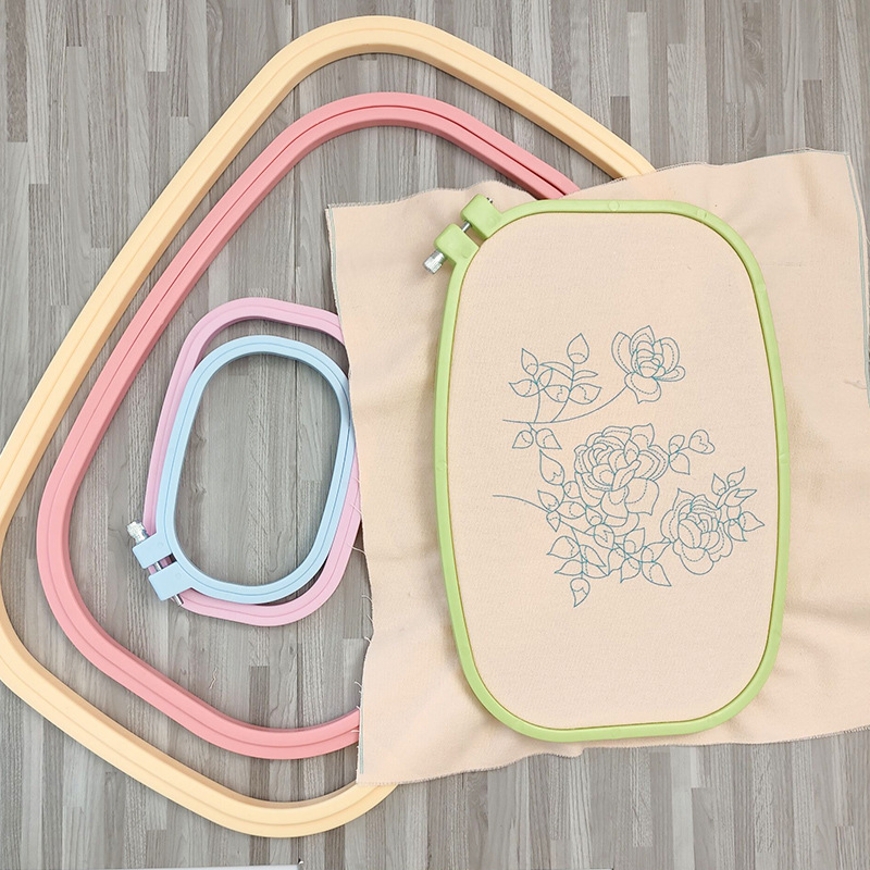 Случайный цвет, квадратный кру – обзор и цена Embroidery Hoop Square
