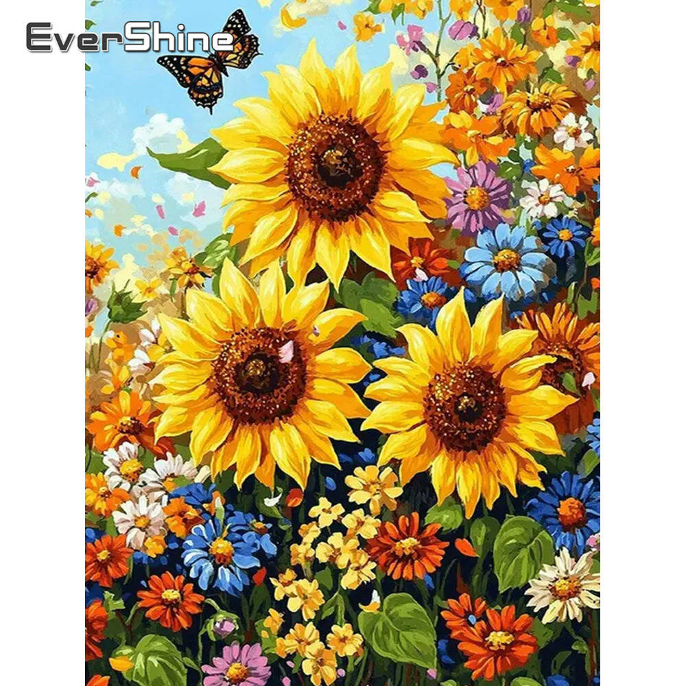 Алмазные картины Диснея, цвето – обзор и цена Embroidery Daisy Flower