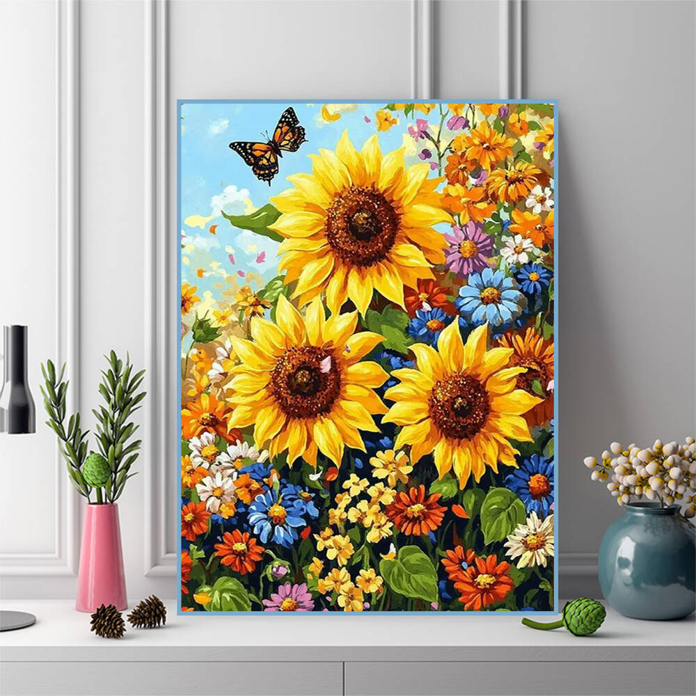 Алмазные картины Диснея, цвето – обзор и цена Embroidery Daisy Flower