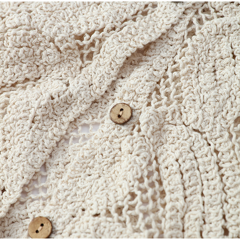 Женские вязаные рубашки крючко – обзор и цена Embroidery Cardigan