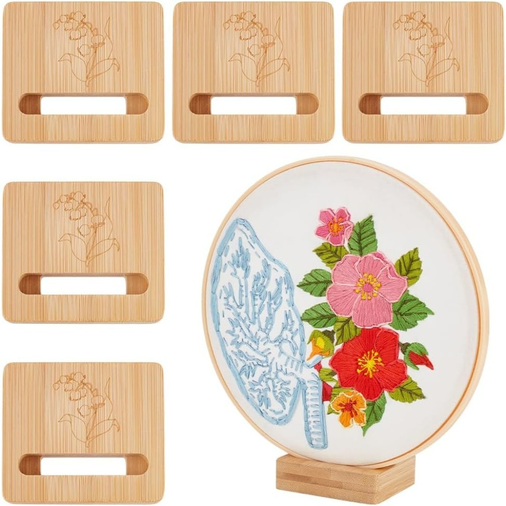 6 шт. пяльцы для вышивания, пр – обзор и цена Embroidery Hoop Square