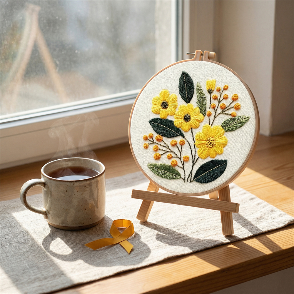Набор для вышивания MomoArt DI – обзор и цена Embroidery Daisy Flower